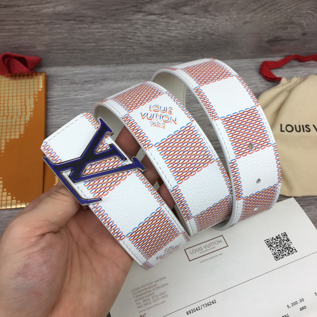 Louis Vuitton LV Optic 40MM Reversible Belt   M0556S - FashionPlug