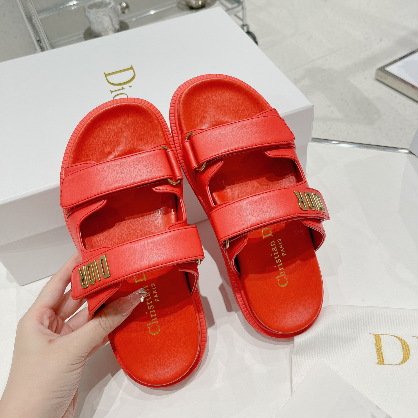 Dior Women Dioract Sandal - FashionPlug