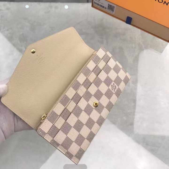 Louis Vuitton Sarah Wallet(19-10.5-2.5cm)     N63208 - FashionPlug