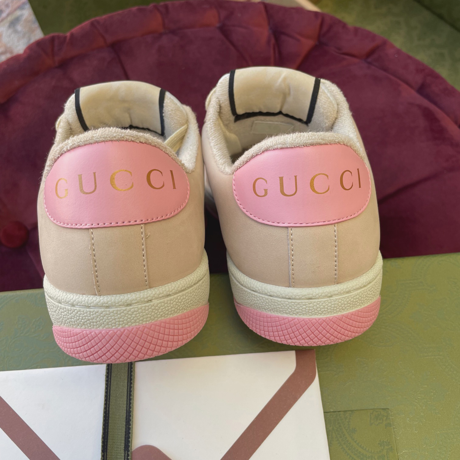 Gucci Women's Screener Sneaker With Crystals - FashionPlug