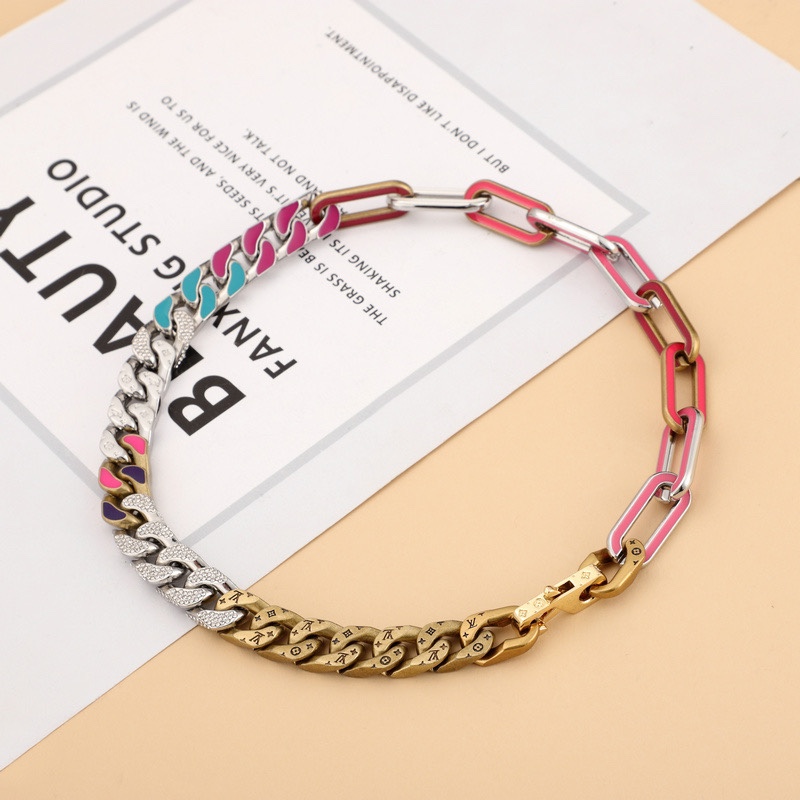 Louis Vuitton LV Mixed Necklace 50cm    - FashionPlug