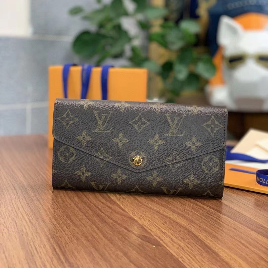 Louis Vuitton Sarah Wallet(19-10.5-2.5cm)     M62234 - FashionPlug