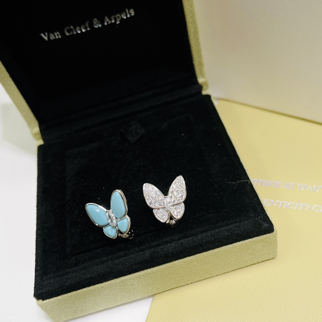 Van Cleef & Arpels Two Butterfly Earrings - FashionPlug