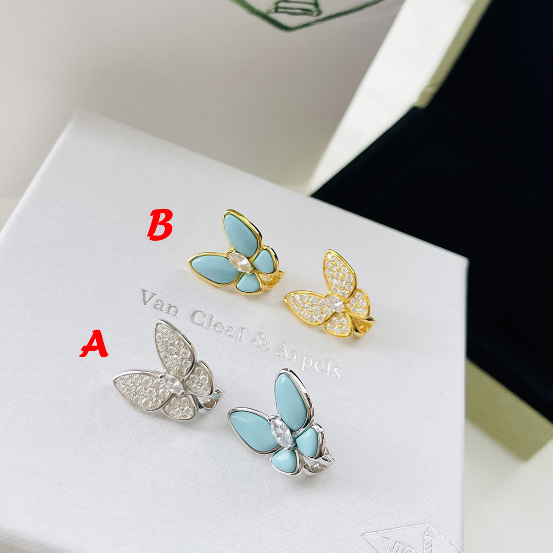 Van Cleef & Arpels Two Butterfly Earrings - FashionPlug