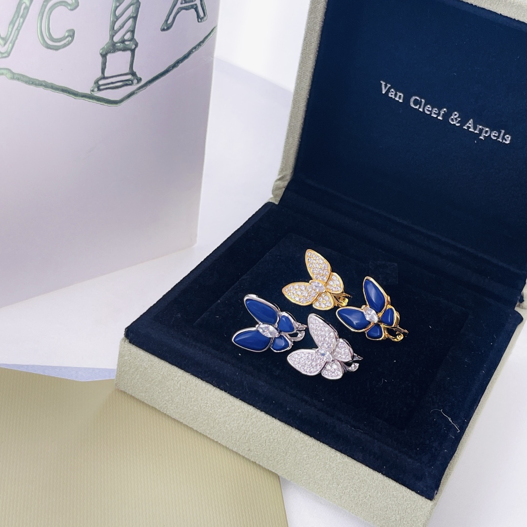 Van Cleef & Arpels Two Butterfly Earrings - FashionPlug