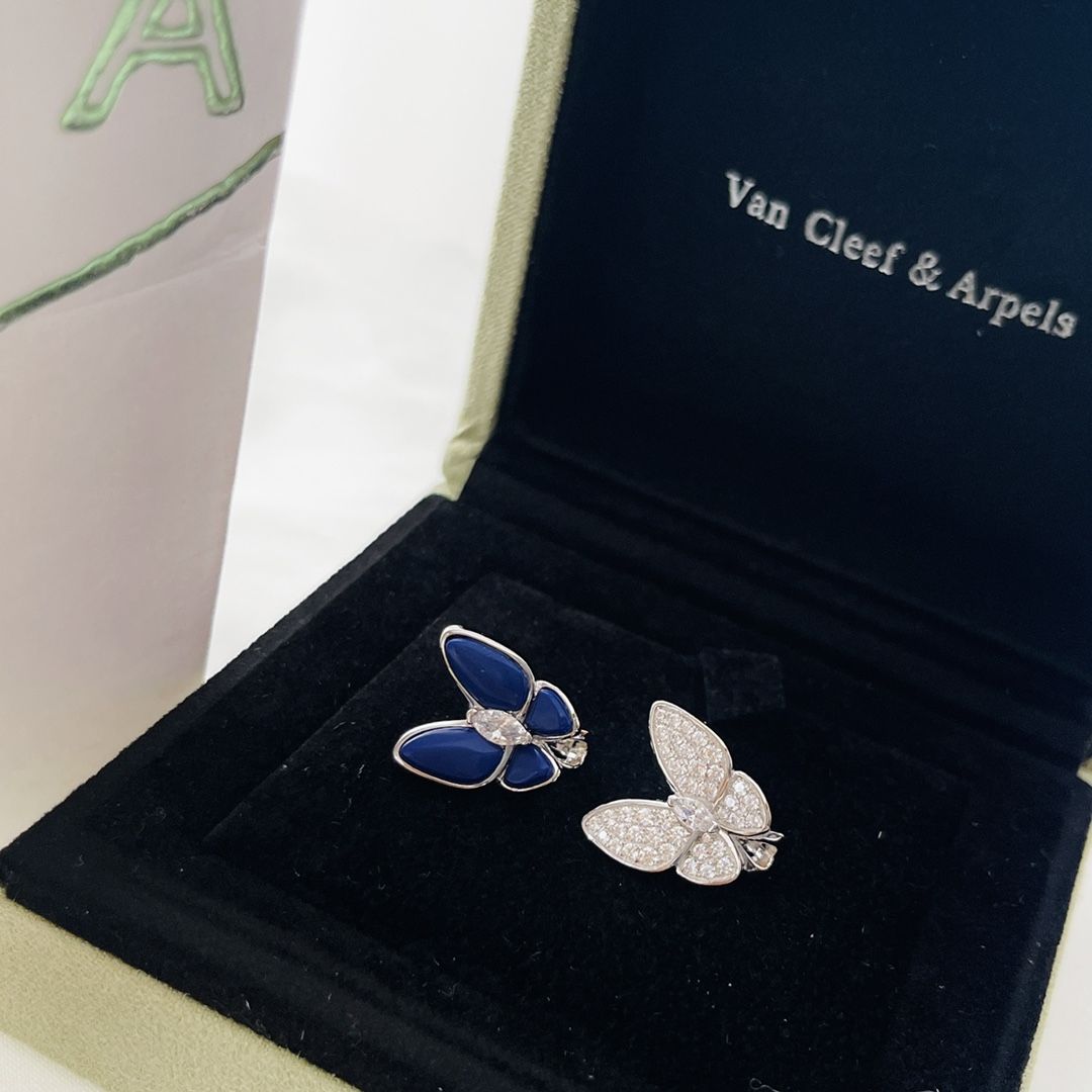 Van Cleef & Arpels Two Butterfly Earrings - FashionPlug