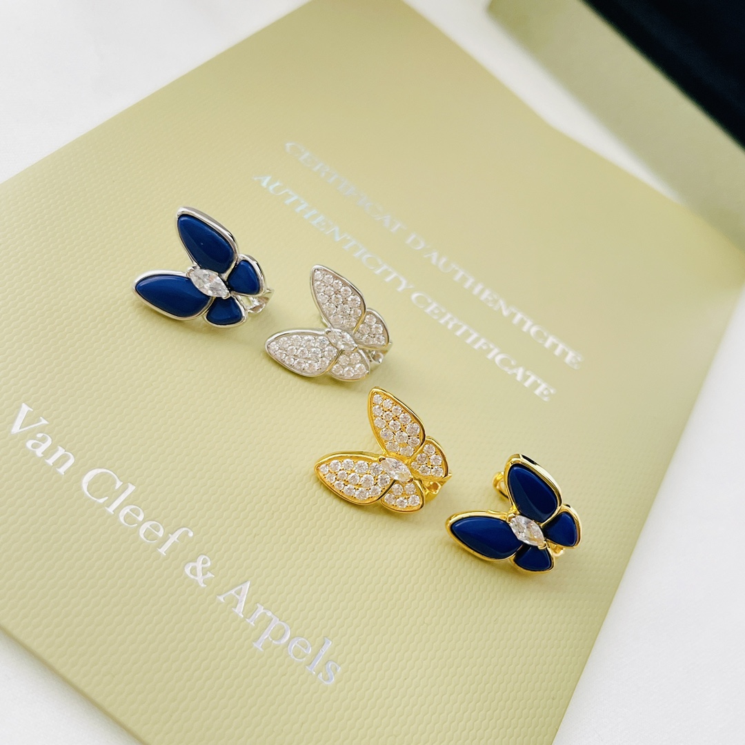 Van Cleef & Arpels Two Butterfly Earrings - FashionPlug