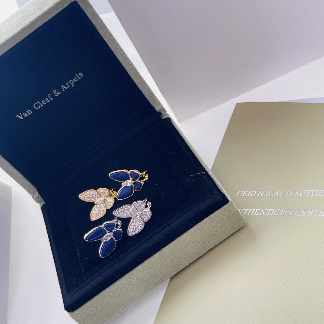 Van Cleef & Arpels Two Butterfly Earrings - FashionPlug