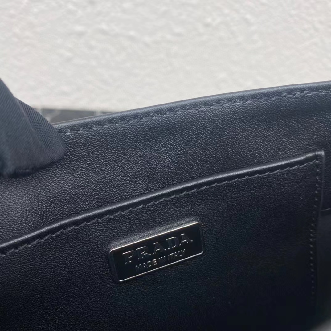 Prada Small Crystal-Studded Satin Tote Bag(17.5-15-5cm) - FashionPlug