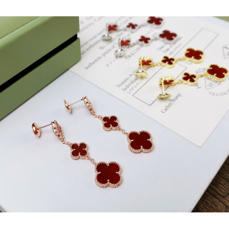 Van Cleef & Arpels Magic Alhambra Earrings, 3 Motifs - FashionPlug
