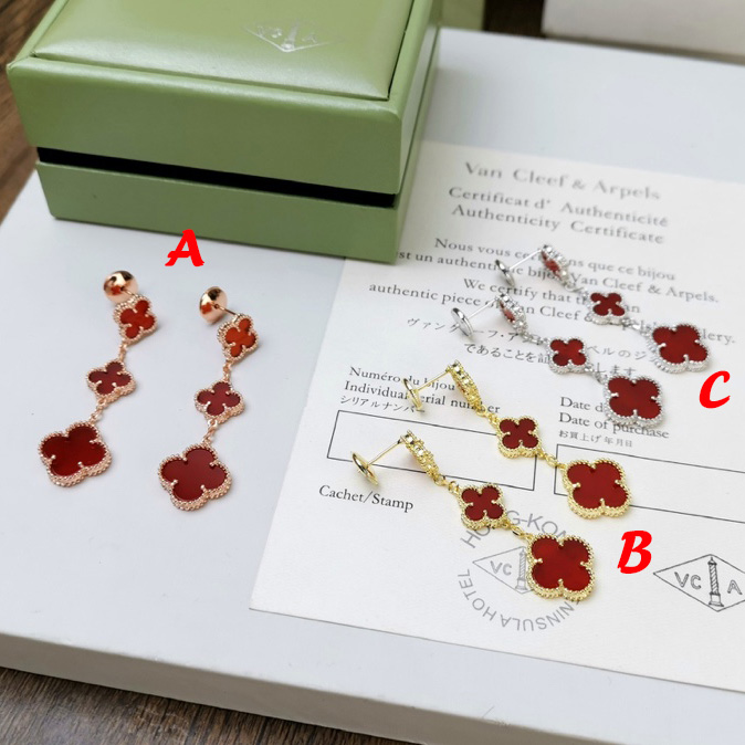 Van Cleef & Arpels Magic Alhambra Earrings, 3 Motifs - FashionPlug