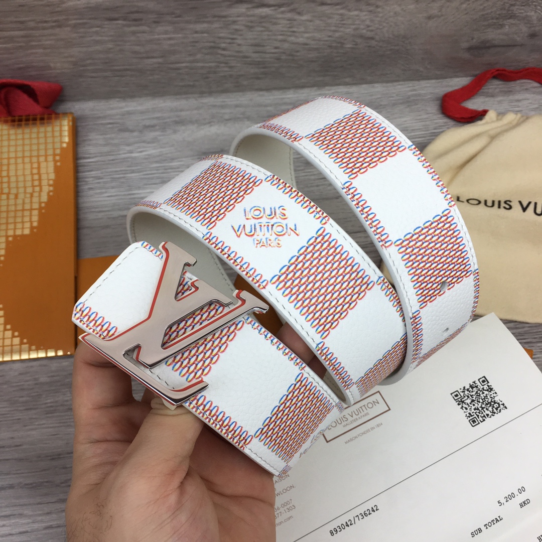 Louis Vuitton LV Optic 40MM Reversible Belt   M0556S - FashionPlug