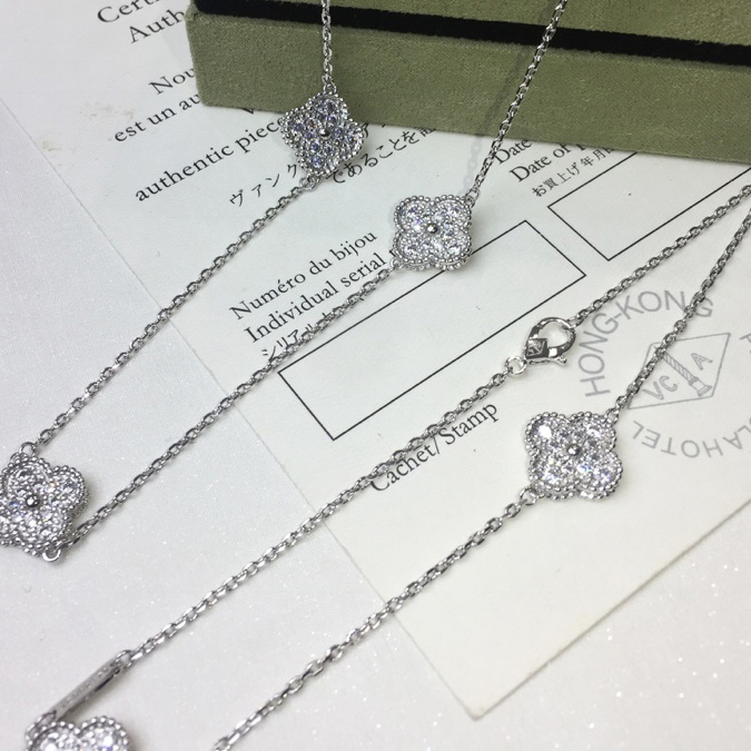 Van Cleef & Arpels Vintage Alhambra Necklace 10 Motifs - FashionPlug
