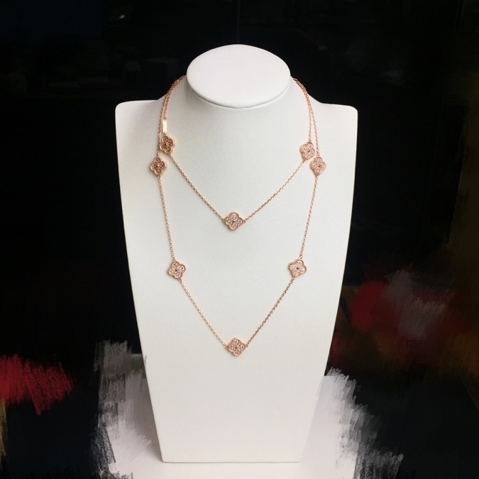 Van Cleef & Arpels Vintage Alhambra Necklace 10 Motifs - FashionPlug