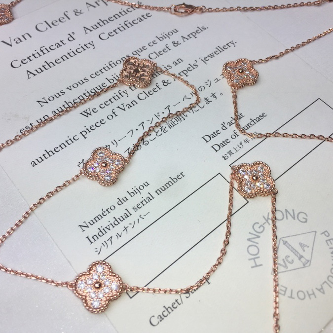 Van Cleef & Arpels Vintage Alhambra Necklace 10 Motifs - FashionPlug
