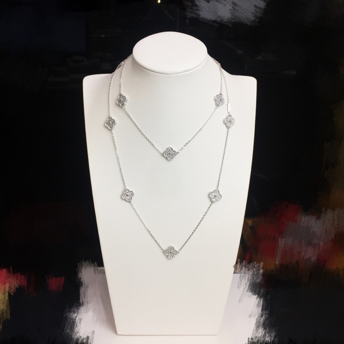Van Cleef & Arpels Vintage Alhambra Necklace 10 Motifs - FashionPlug