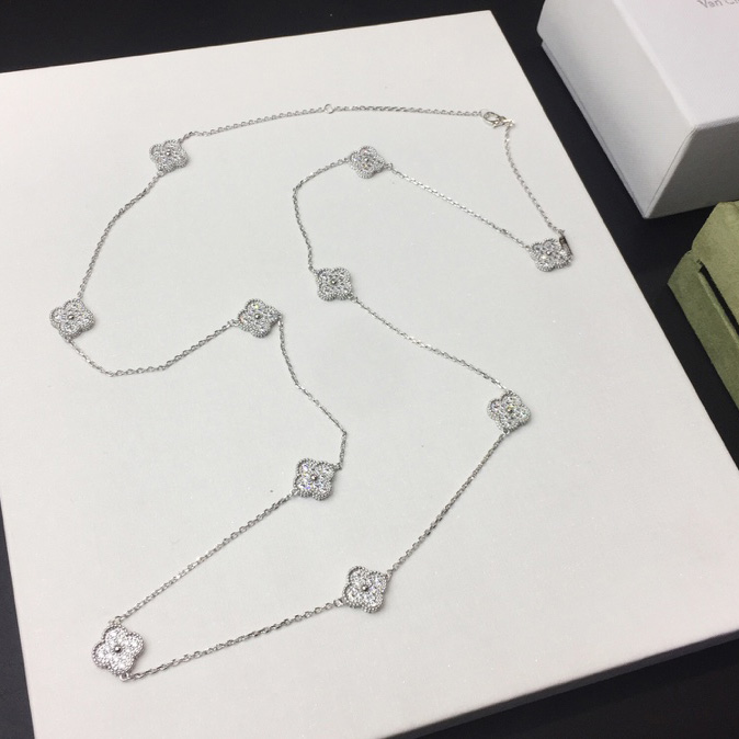 Van Cleef & Arpels Vintage Alhambra Necklace 10 Motifs - FashionPlug