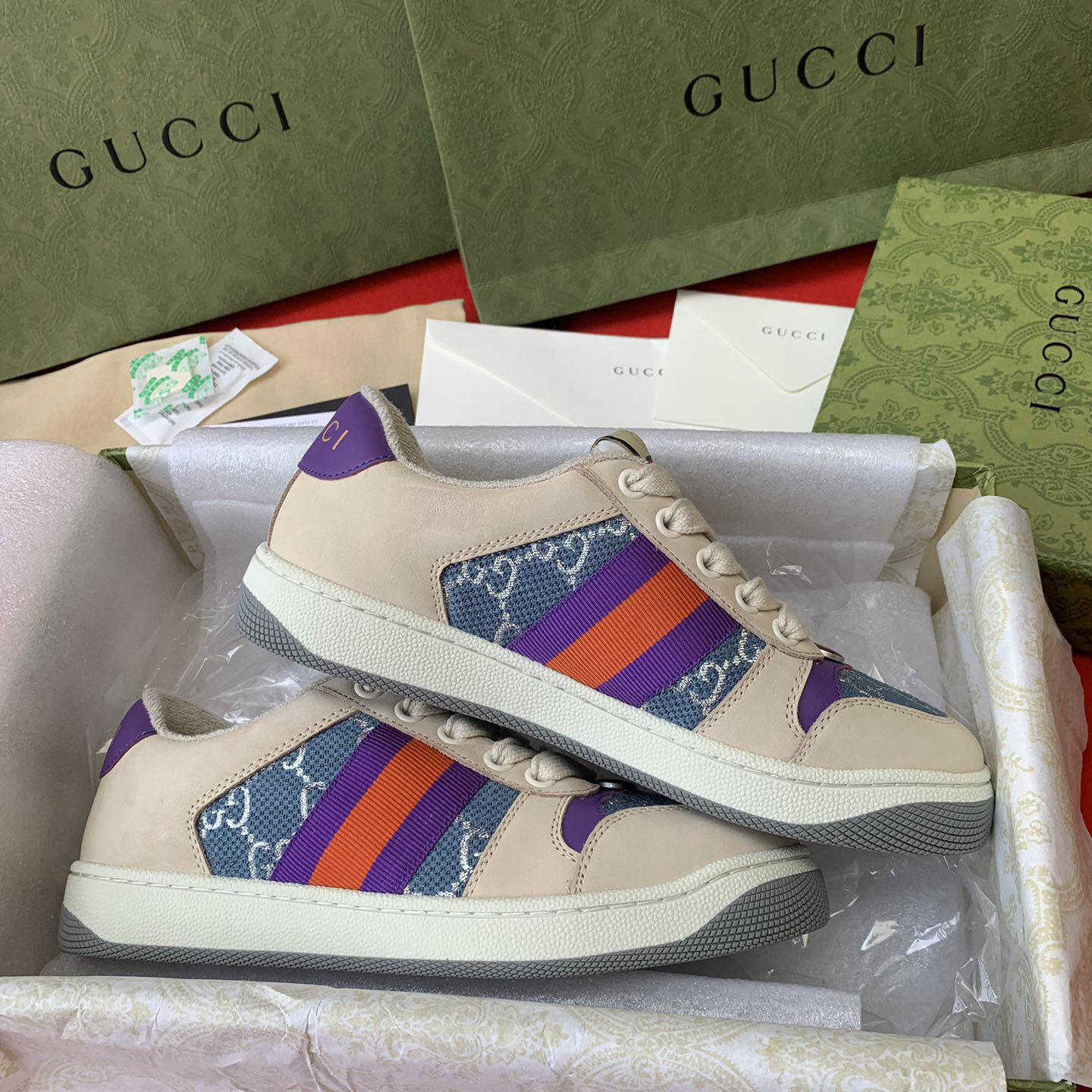 Gucci women's & Men's Screener Sneaker With We - FashionPlug