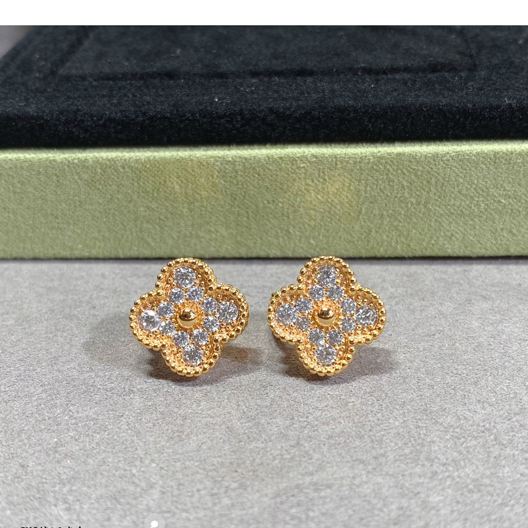 Van Cleef & Arpels Vintage Alhambra Earrings - FashionPlug