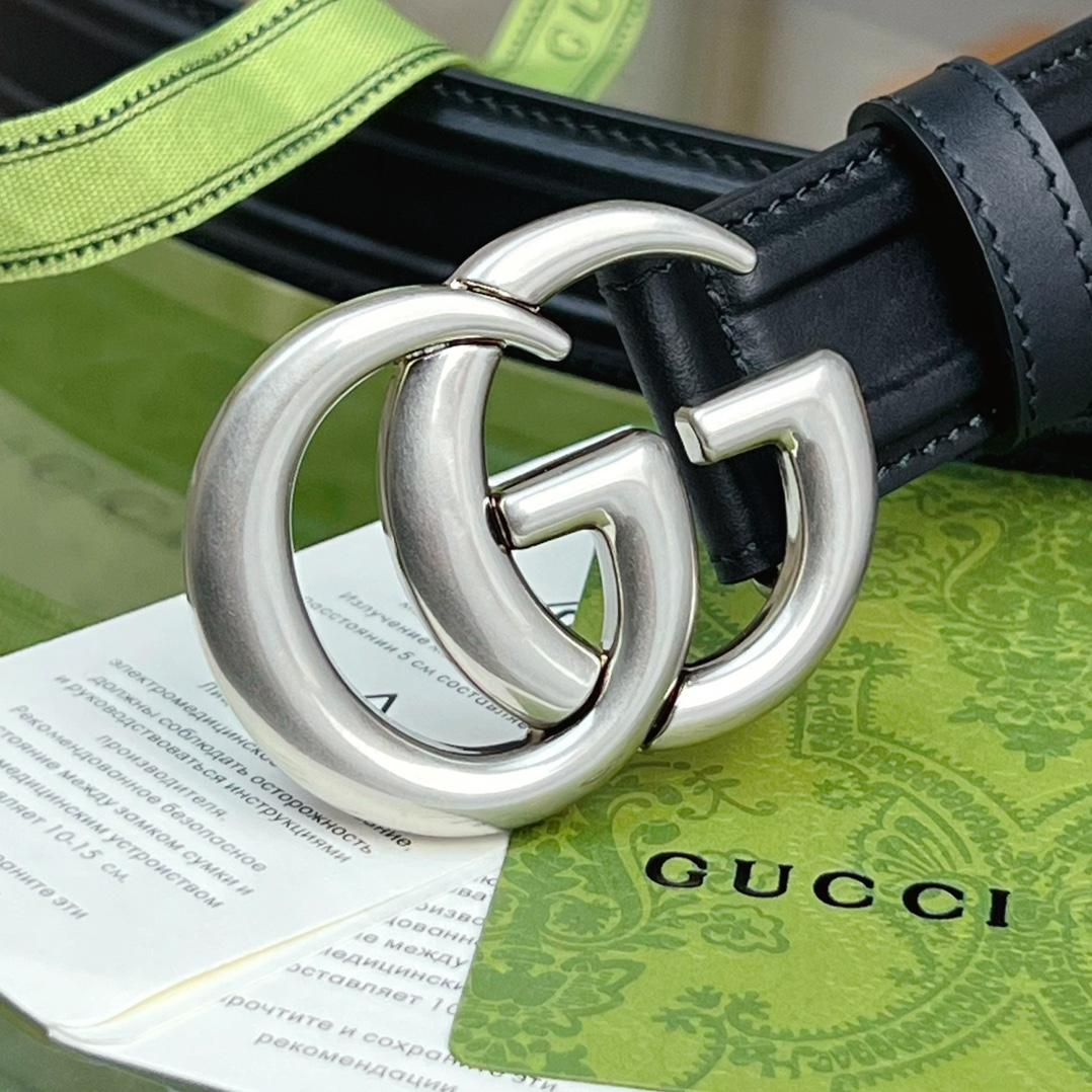Gucci Belt With GG Buckle - FashionPlug