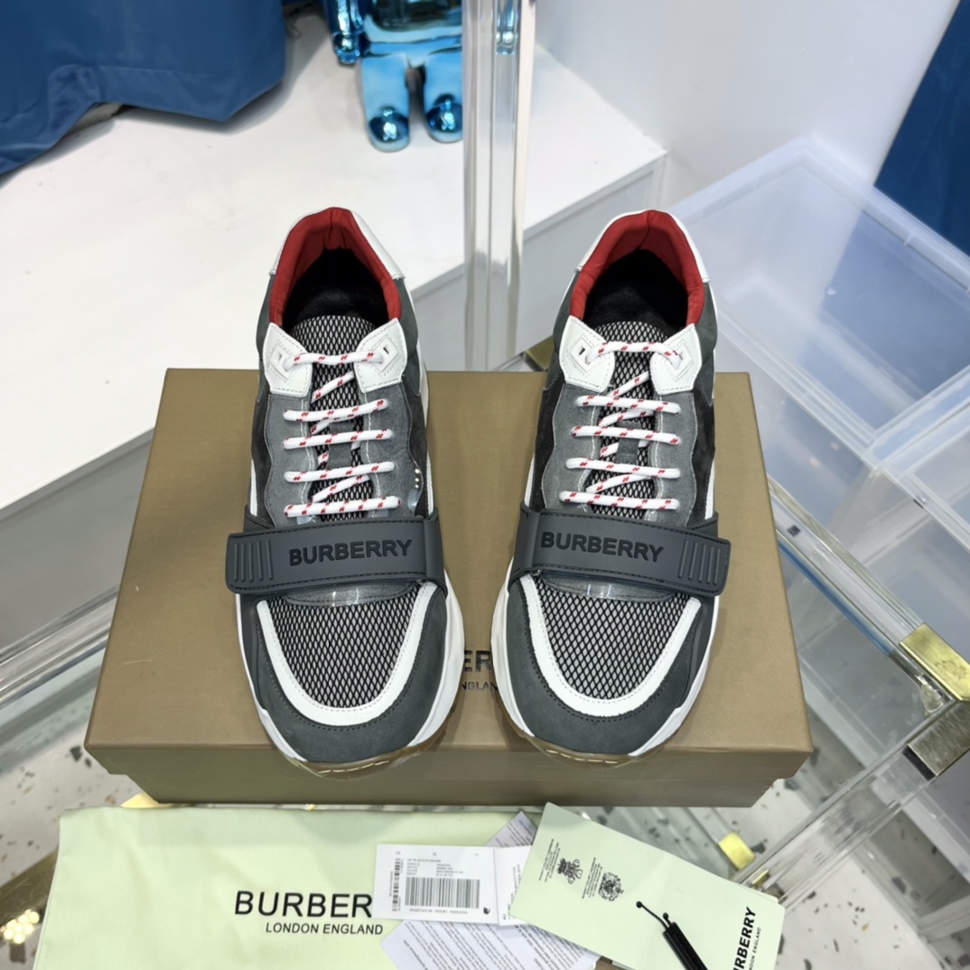 Burberry Cotton Sneakers - FashionPlug