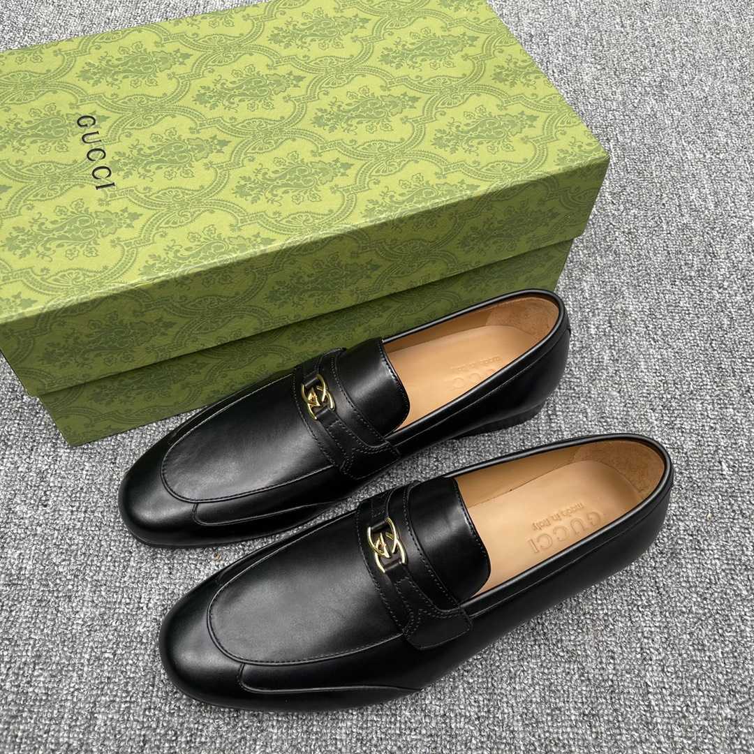 Gucci Men's Loafer With Interlocking G(Upon UK Size) - FashionPlug