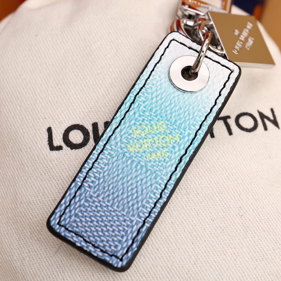 Louis Vuitton Damier Stripes Tab Bag Charm And Key Holder    M00735 - FashionPlug