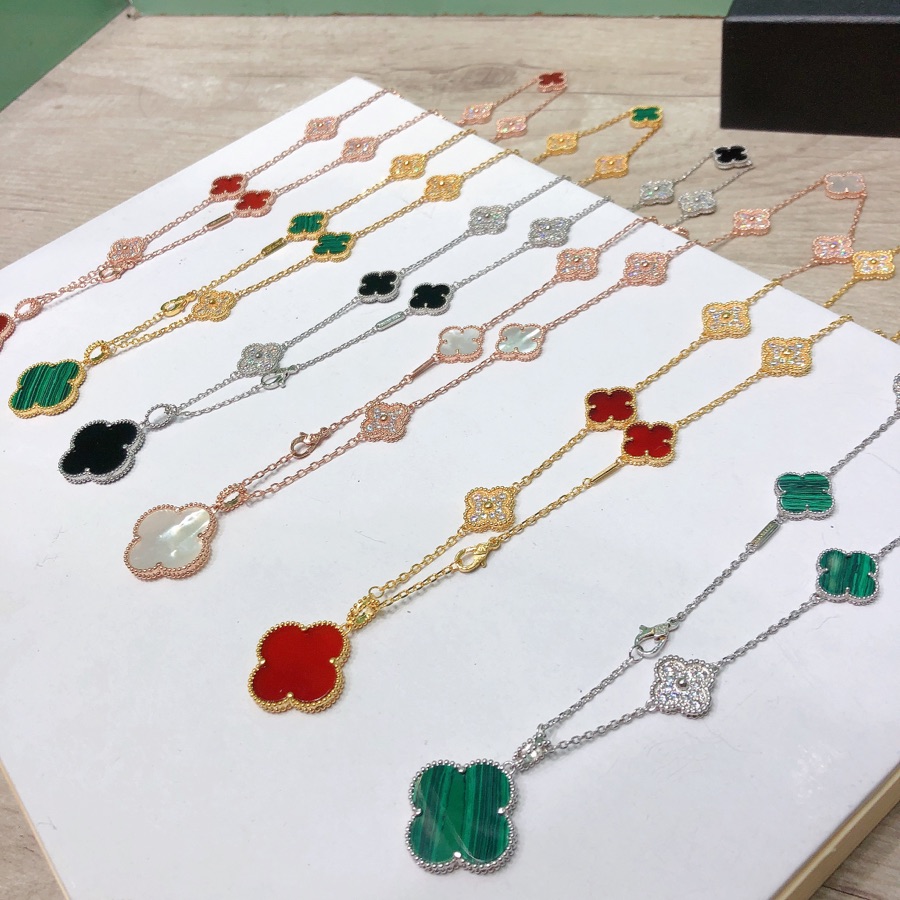 Van Cleef & Arpels Vintage Alhambra Long Necklace, 10 motifs - FashionPlug