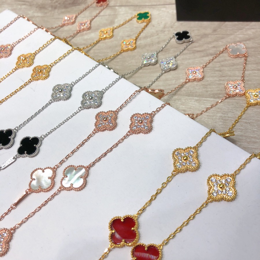 Van Cleef & Arpels Vintage Alhambra Long Necklace, 10 motifs - FashionPlug