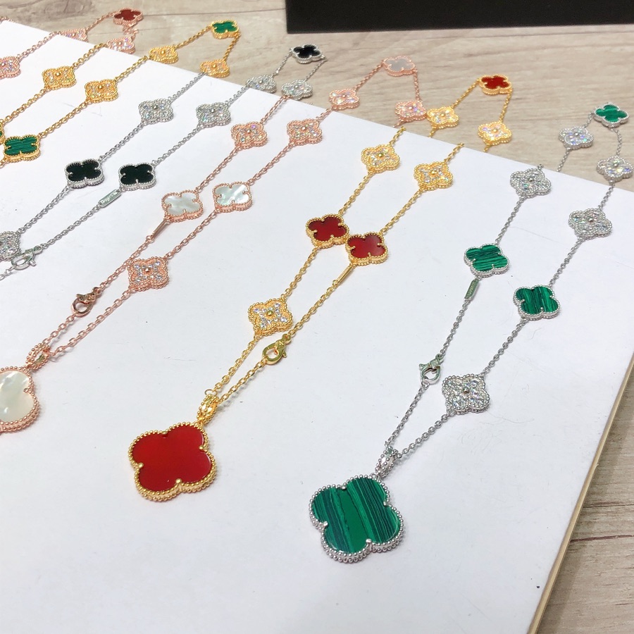 Van Cleef & Arpels Vintage Alhambra Long Necklace, 10 motifs - FashionPlug