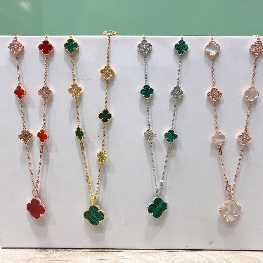 Van Cleef & Arpels Vintage Alhambra Long Necklace, 10 motifs - FashionPlug
