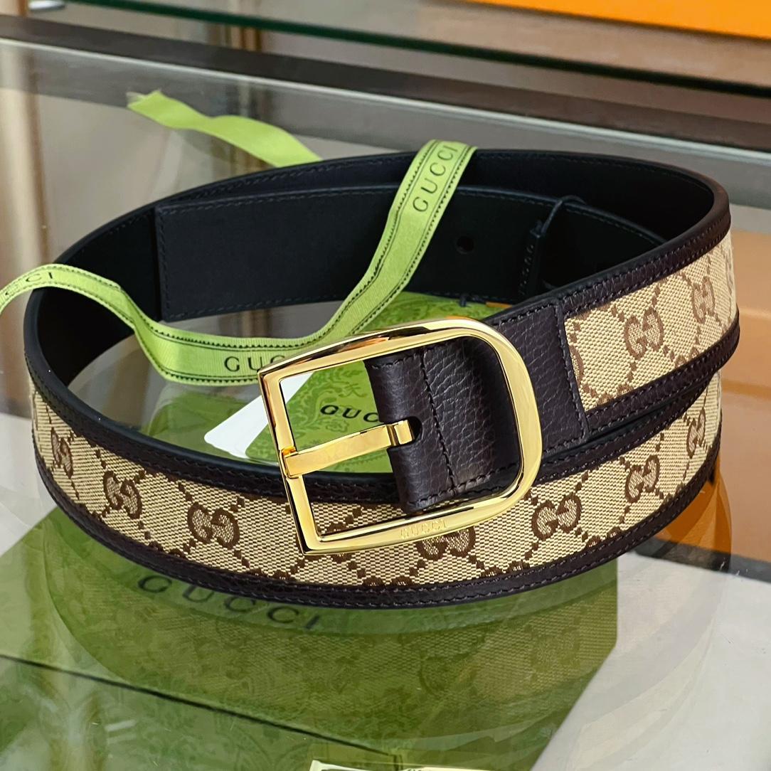 Gucci GG Belt With Square Buckle - FashionPlug