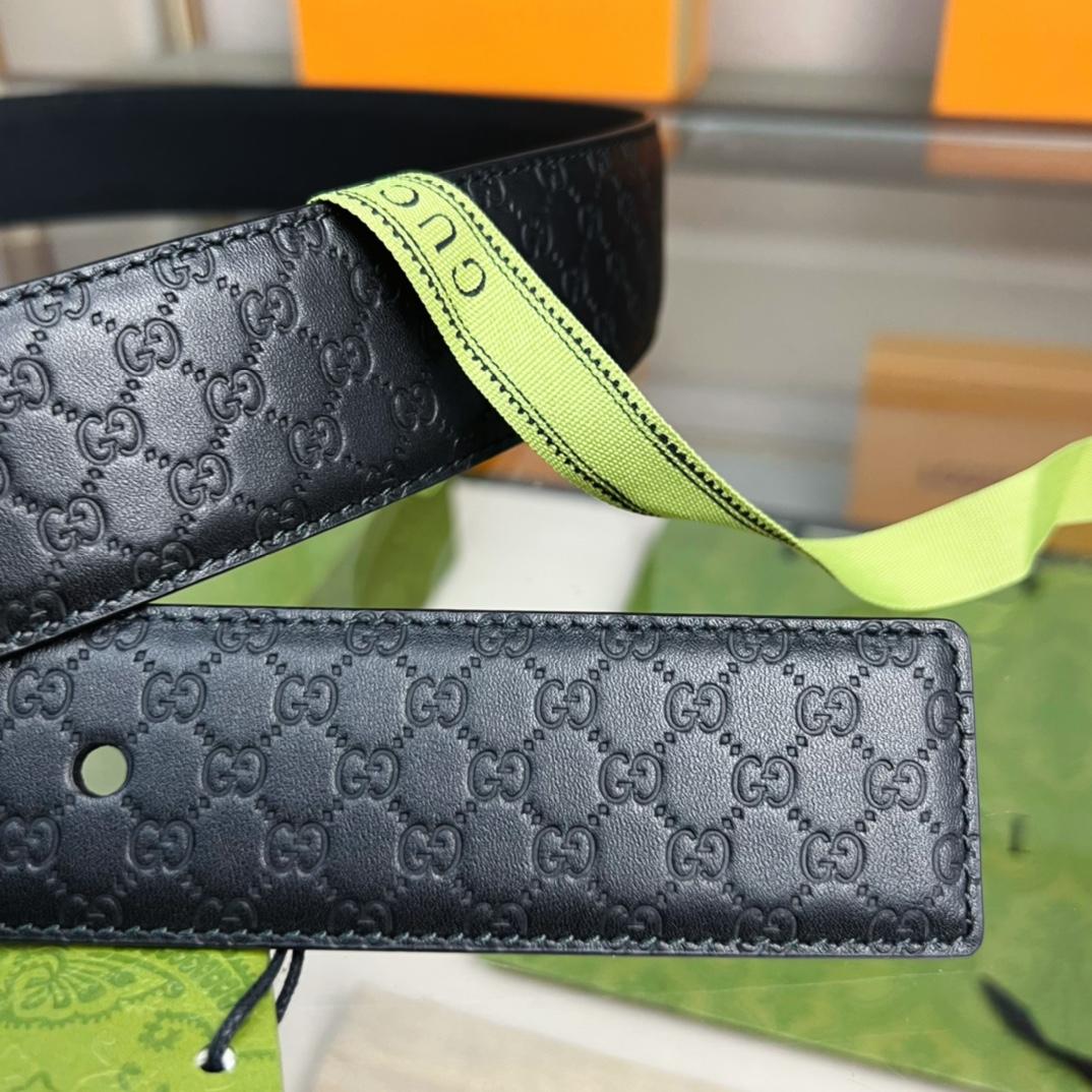 Gucci Belt With Square Buckle - FashionPlug