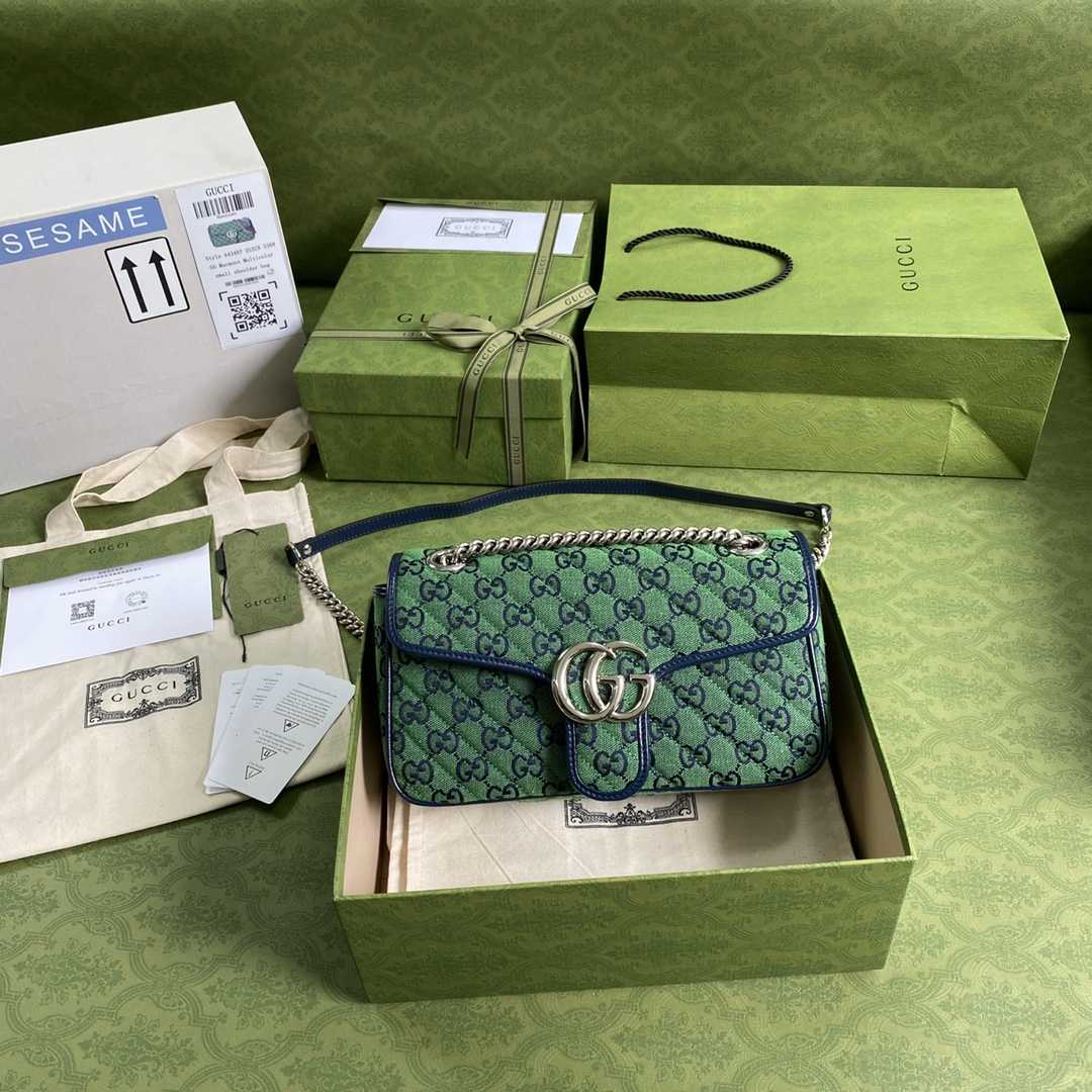 Gucci GG Marmont Mini Shoulder Bag(26-15-7cm) - FashionPlug