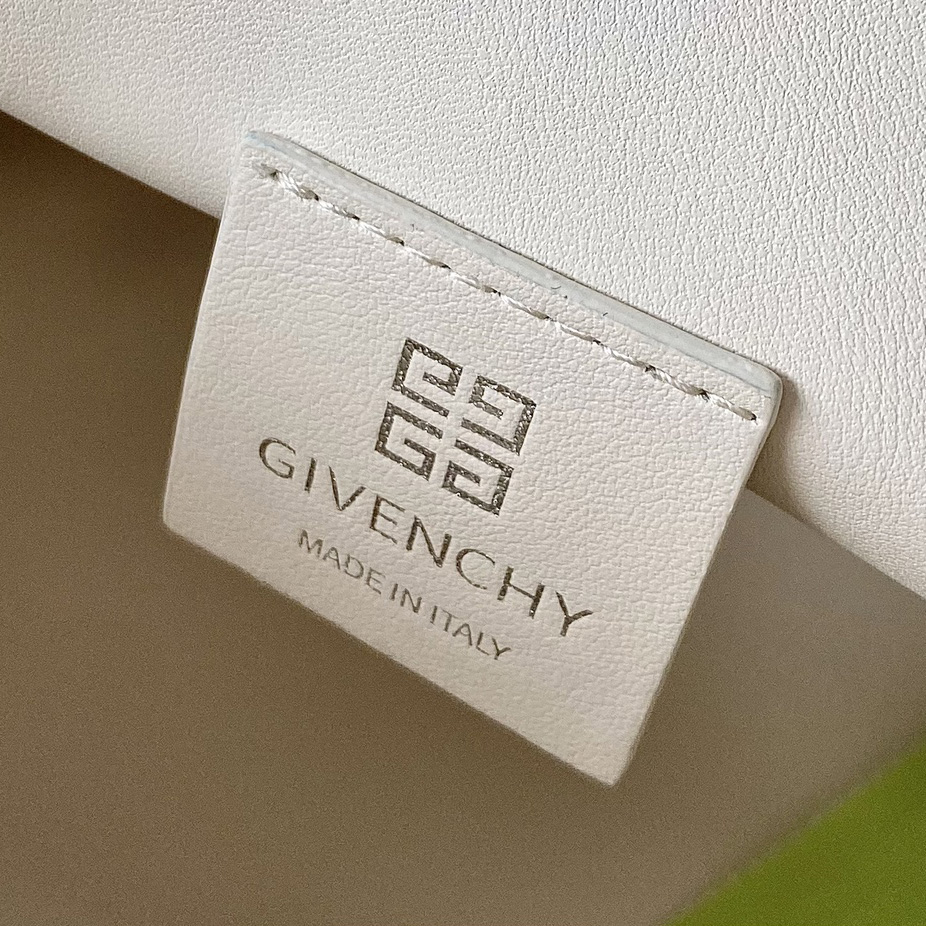 Givenchy Small Kenny Bag In Smooth Leather - Ivory(32-22-17cm) - FashionPlug