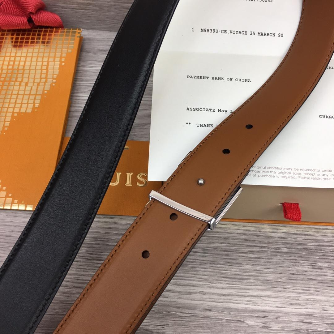 Louis Vuitton  LV Mirror 35MM Reversible Belt - FashionPlug