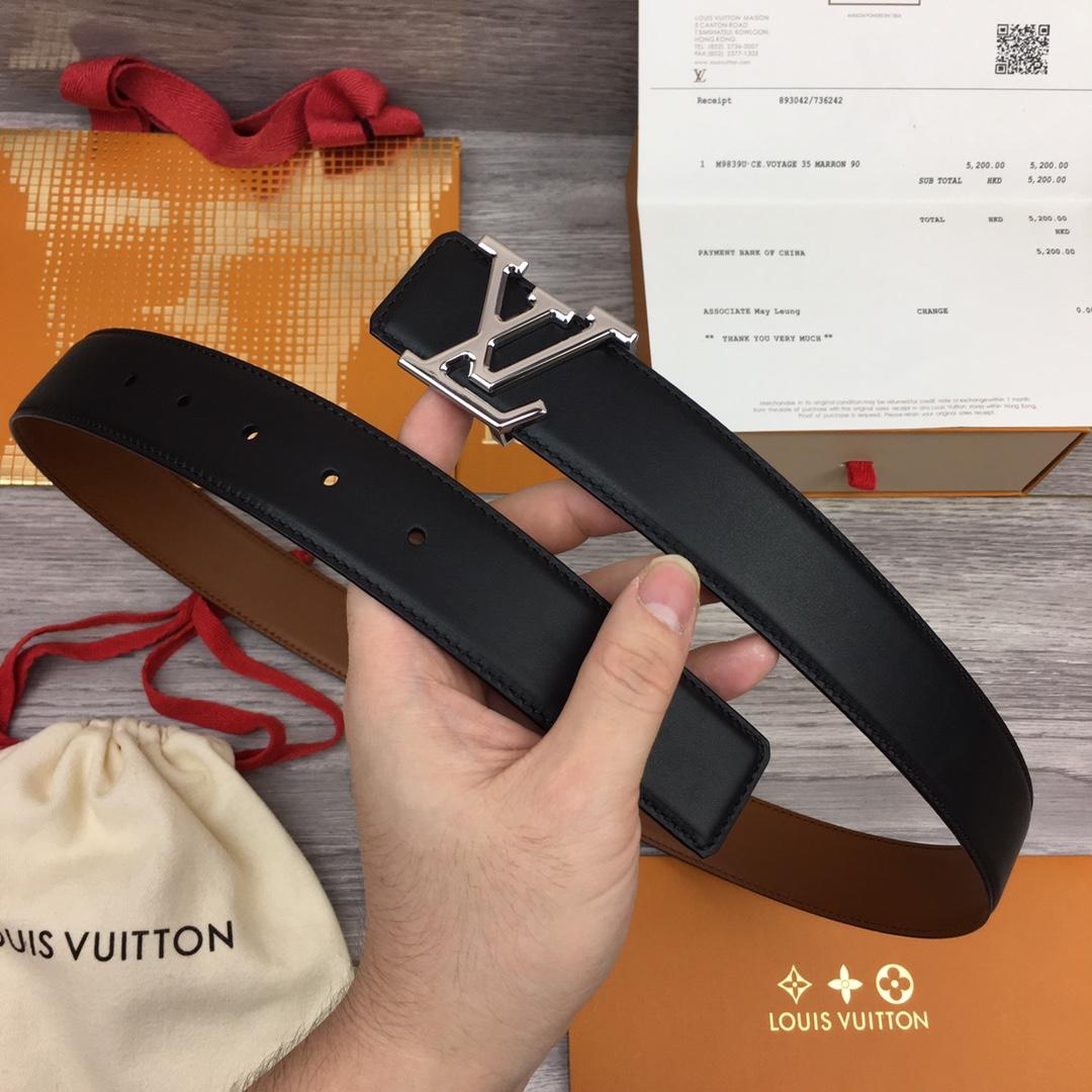 Louis Vuitton  LV Mirror 35MM Reversible Belt - FashionPlug
