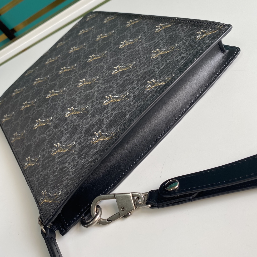 Gucci Black GG Pouch(28-22-3.5cm) - FashionPlug