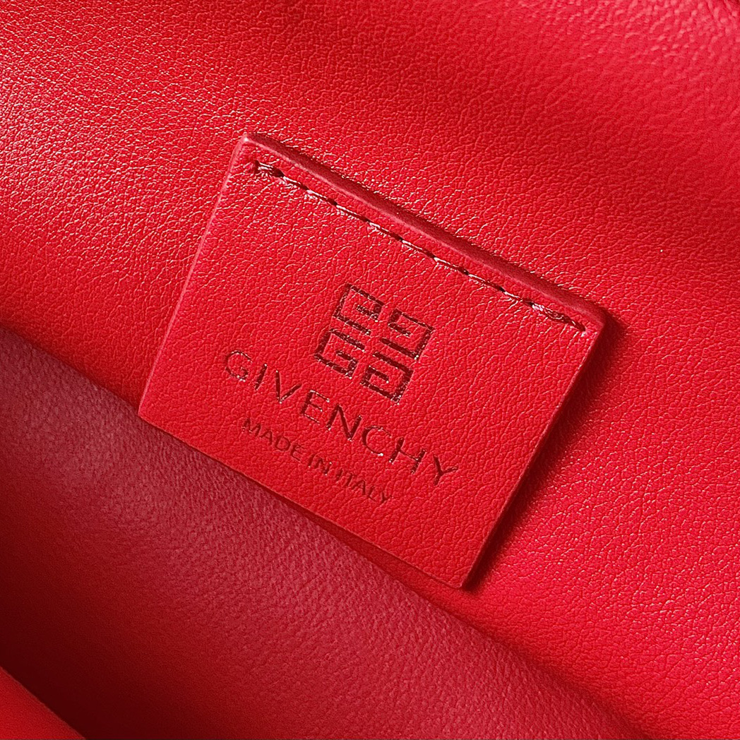 Givenchy Small Kenny Bag In Smooth Leather - Red(32-22-17cm) - FashionPlug