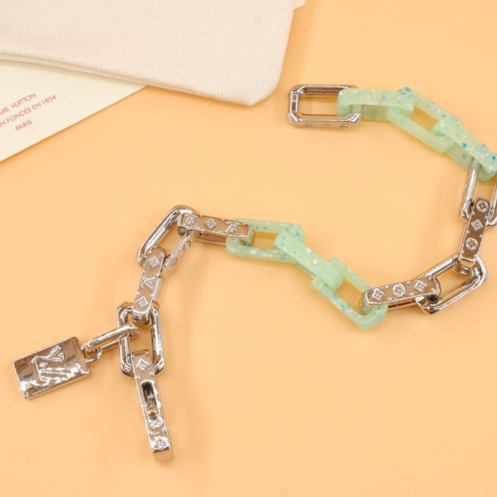 Louis Vuitton Monogram Chain Bracelet     M00733 - FashionPlug