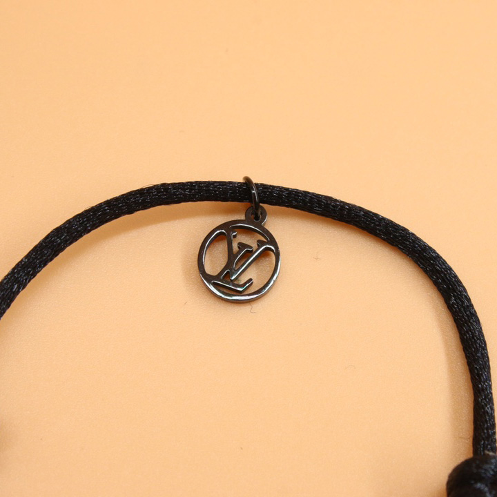 Louis Vuitton  Silver Lockit X Virgil Abloh Bracelet, Black Titanium     Q05270 - FashionPlug