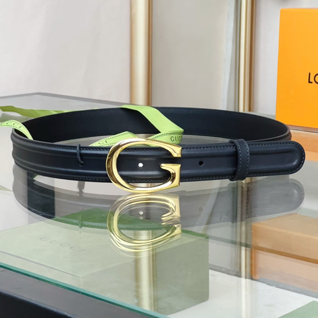 Gucci Belt With G Buckle - FashionPlug