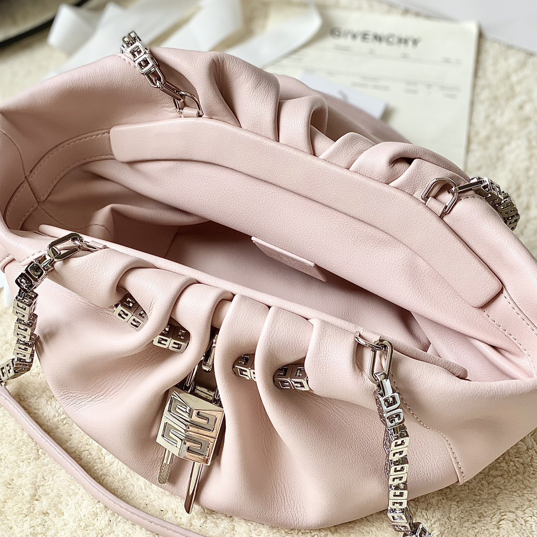 Givenchy Small Kenny Bag In Smooth Leather - Blossom Pink(32-22-17cm) - FashionPlug