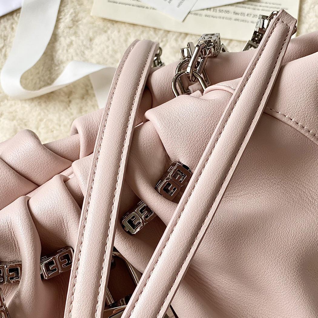 Givenchy Small Kenny Bag In Smooth Leather - Blossom Pink(32-22-17cm) - FashionPlug