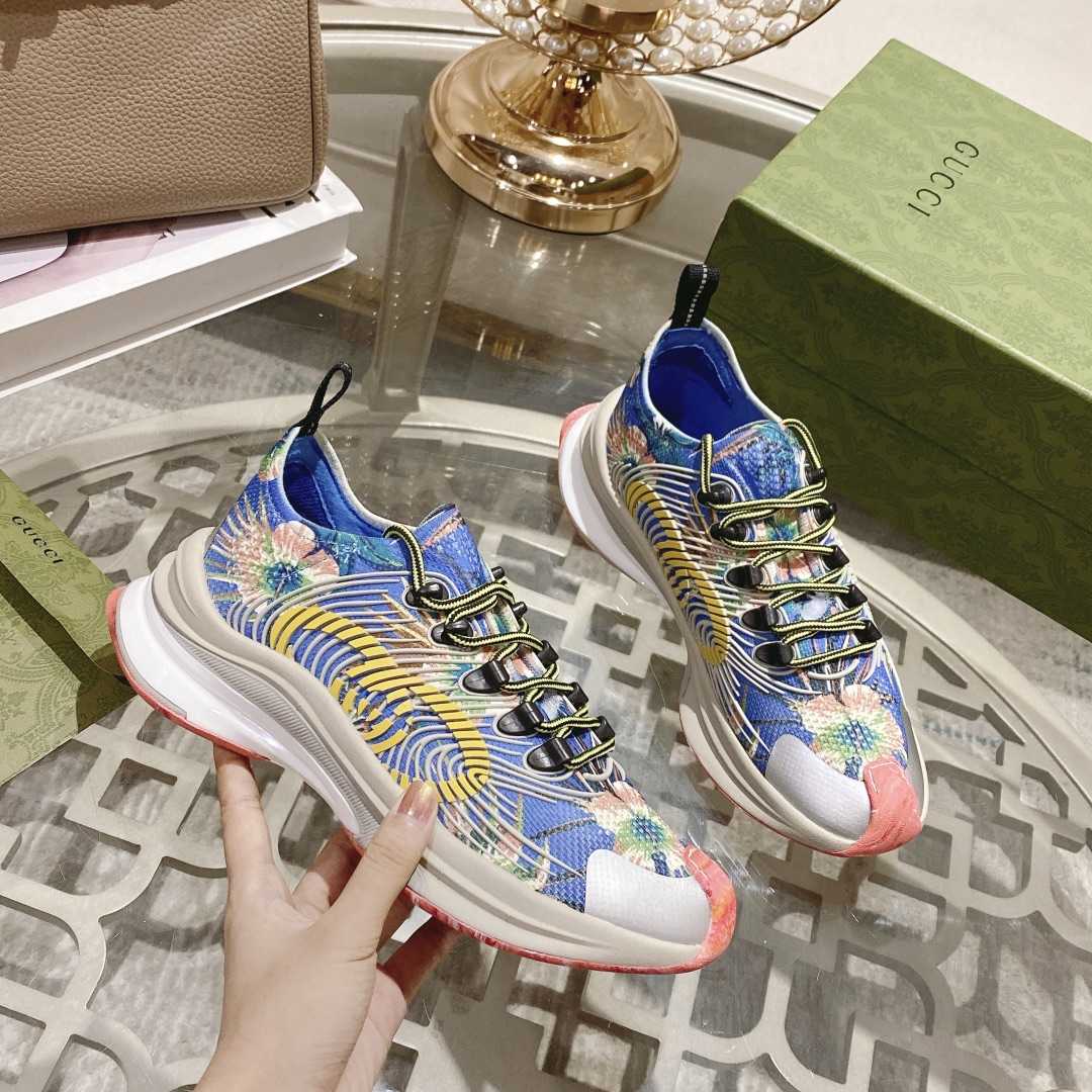Gucci Run Floral Sneaker(Upon UK size) - FashionPlug