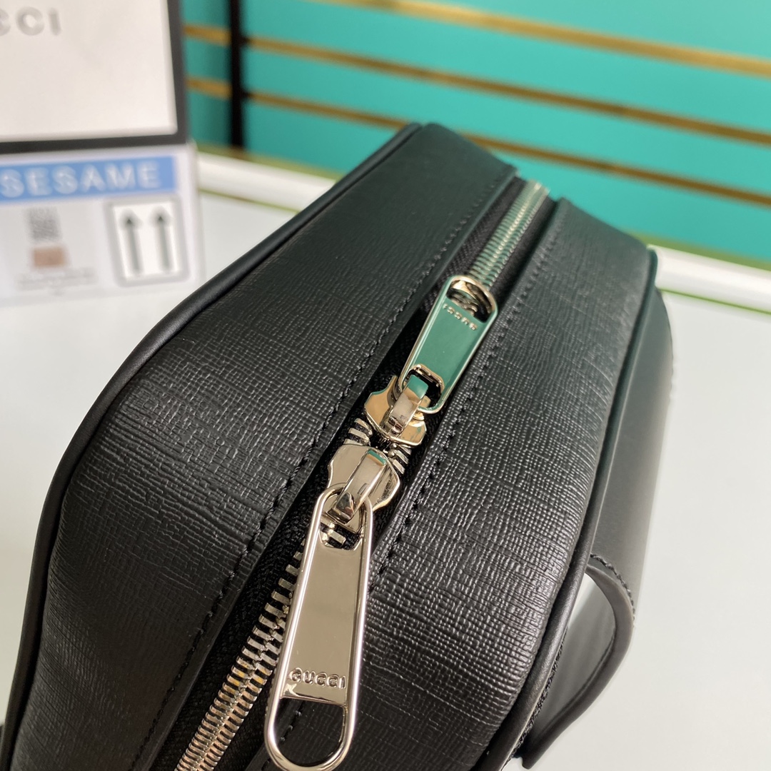 Gucci GG Black Belt Bag(17-27-8.5CM) - FashionPlug