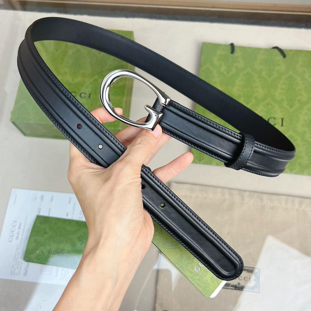 Gucci Belt With G Buckle - FashionPlug