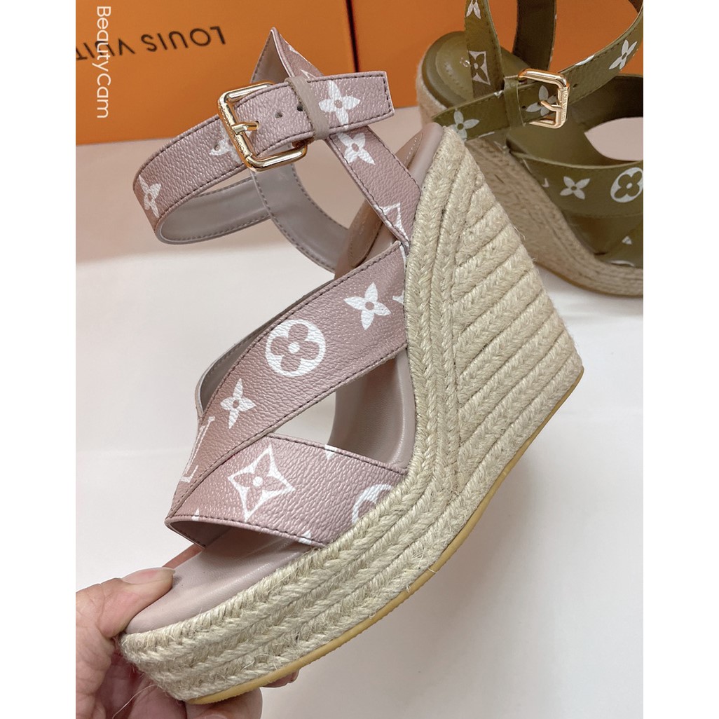 Louis Vuitton Starboard Wedge Sandal      1AA1G3 - FashionPlug