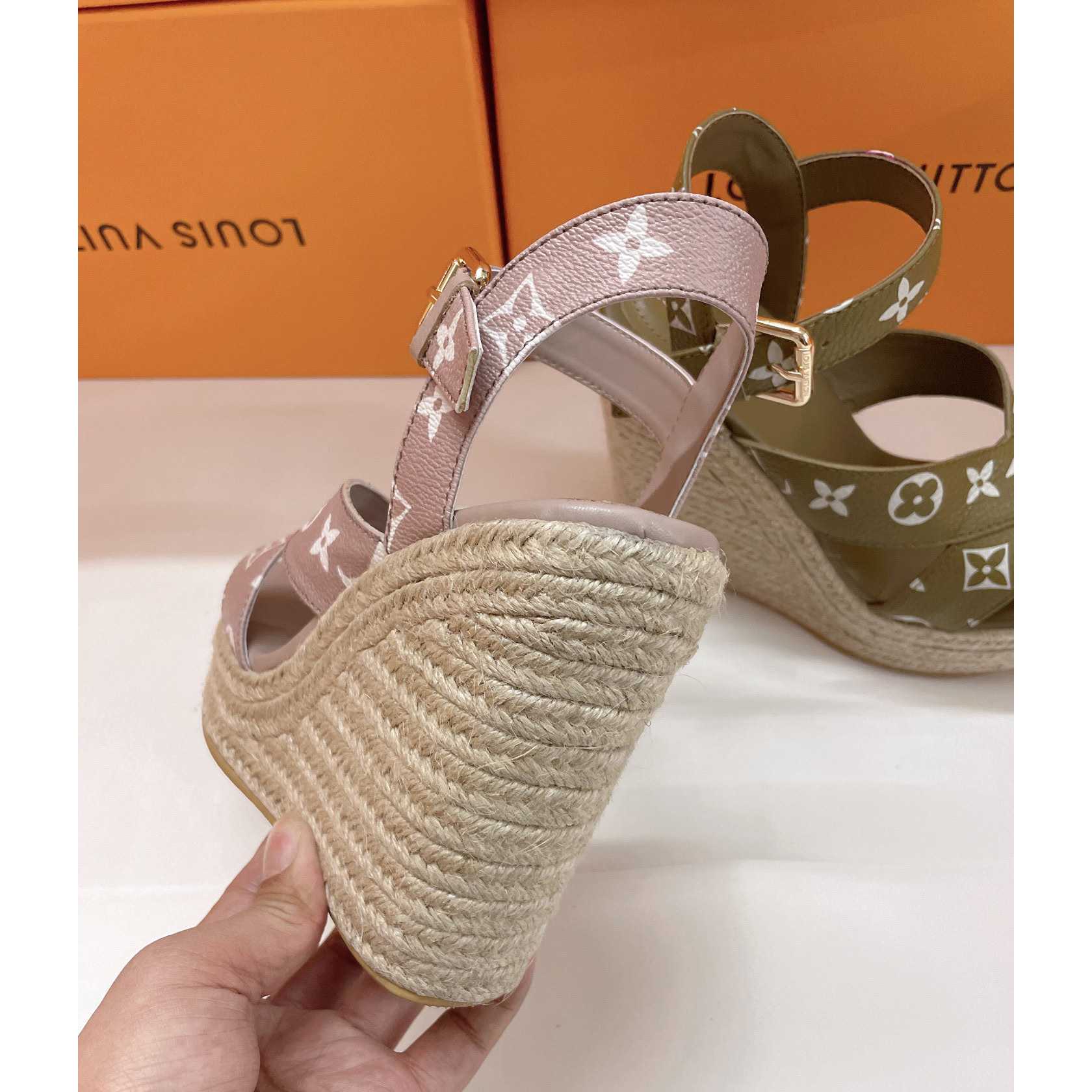 Louis Vuitton Starboard Wedge Sandal      1AA1G3 - FashionPlug