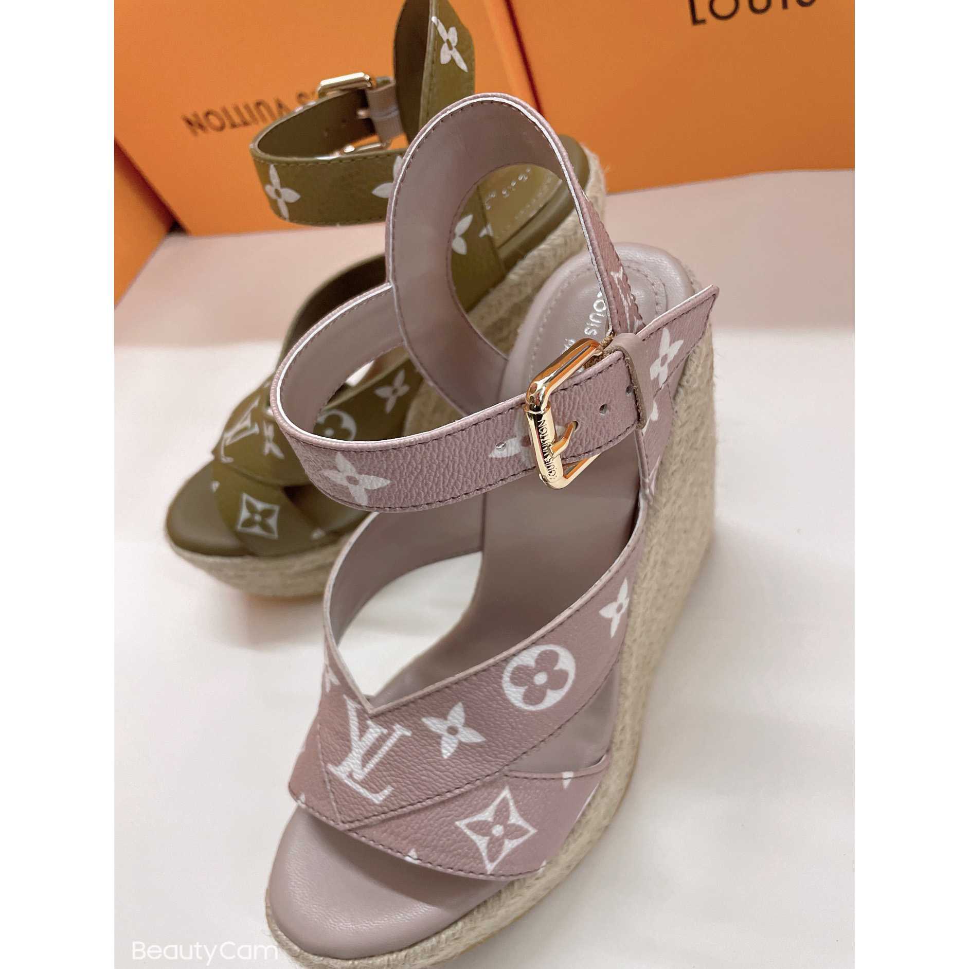 Louis Vuitton Starboard Wedge Sandal      1AA1G3 - FashionPlug